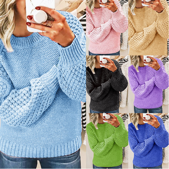 Verve | Knitted Women's Round Neck Sweater