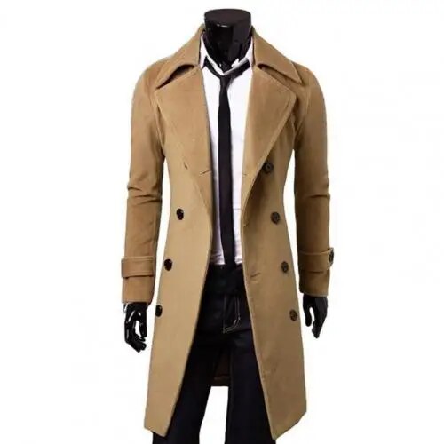 Britse | Trench coat Windproof jacket with double row of buttons