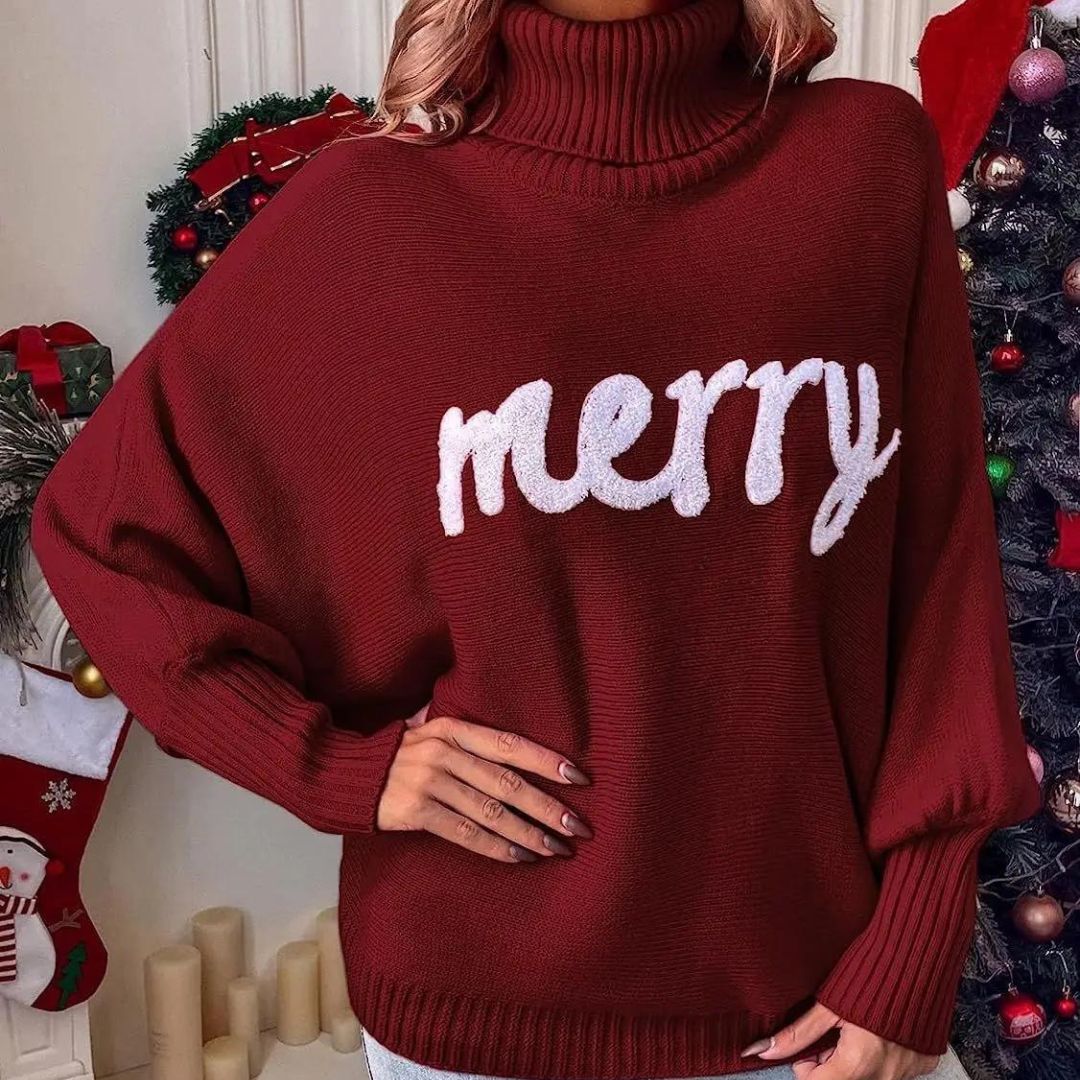 Joy | Warm Festive Turtleneck for Women