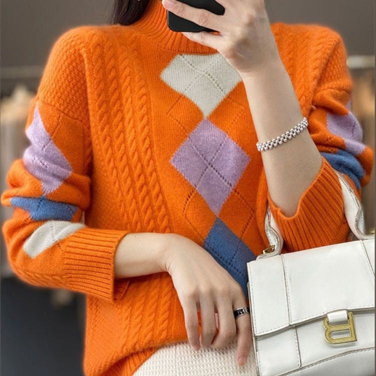 Jeanne | Bohème Orange Sweater