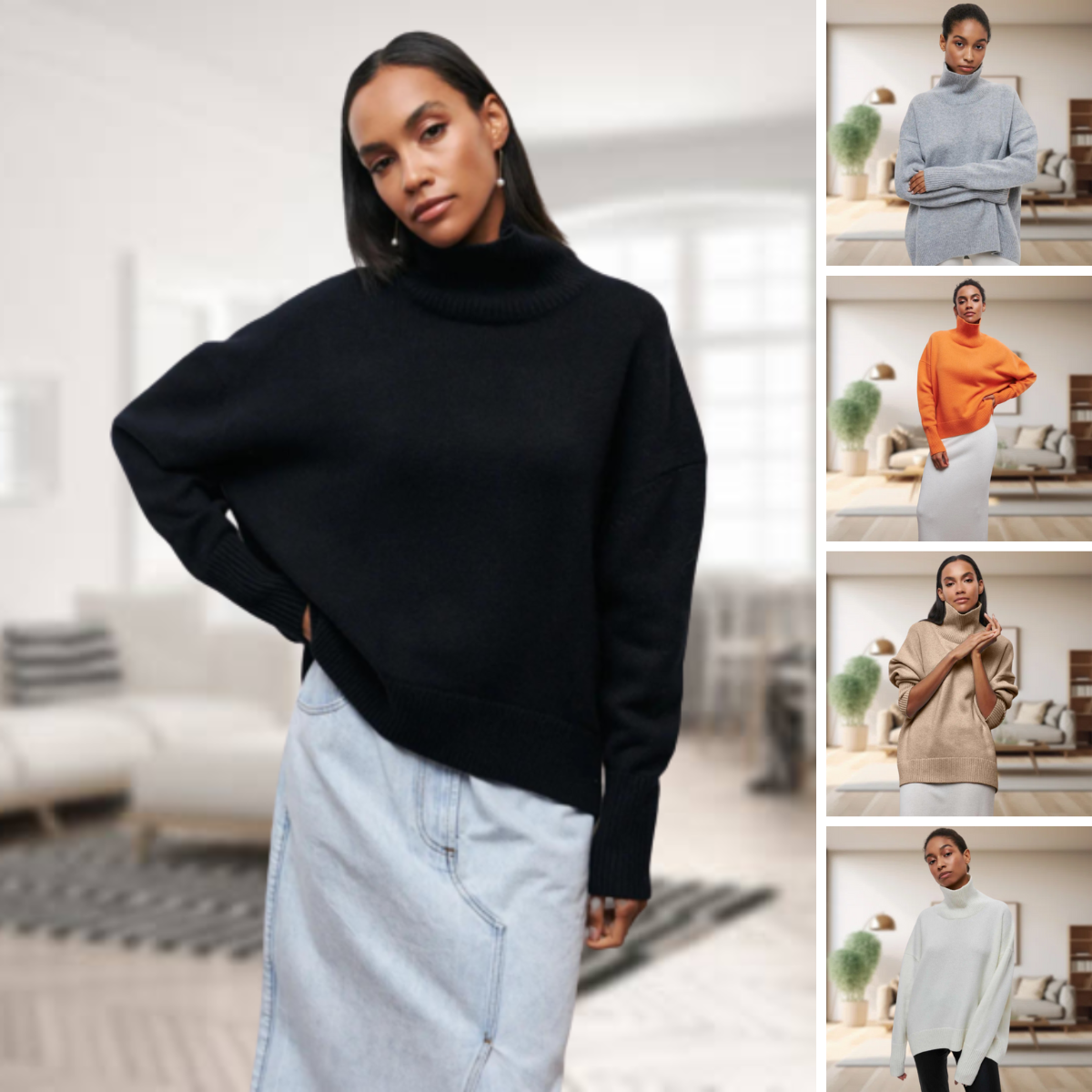 Sophia |  Classic Turtleneck Sweater