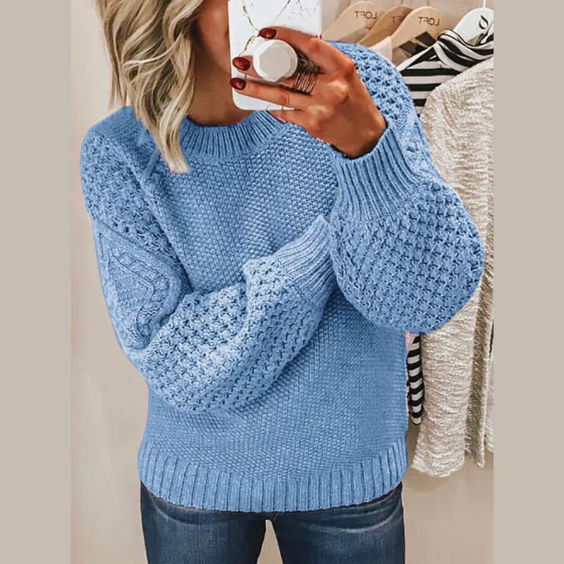 Verve | Knitted Women's Round Neck Sweater