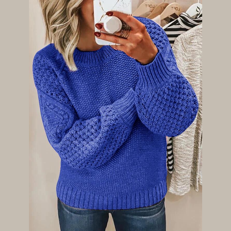 Verve | Knitted Women's Round Neck Sweater