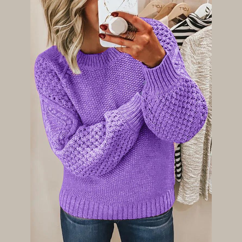 Verve | Knitted Women's Round Neck Sweater