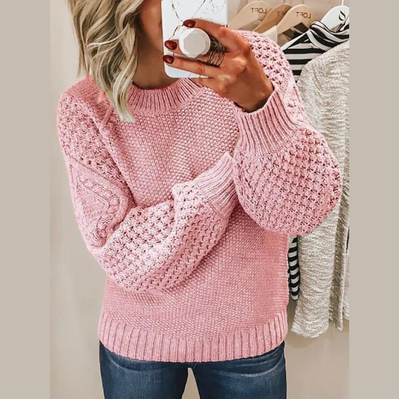 Verve | Knitted Women's Round Neck Sweater