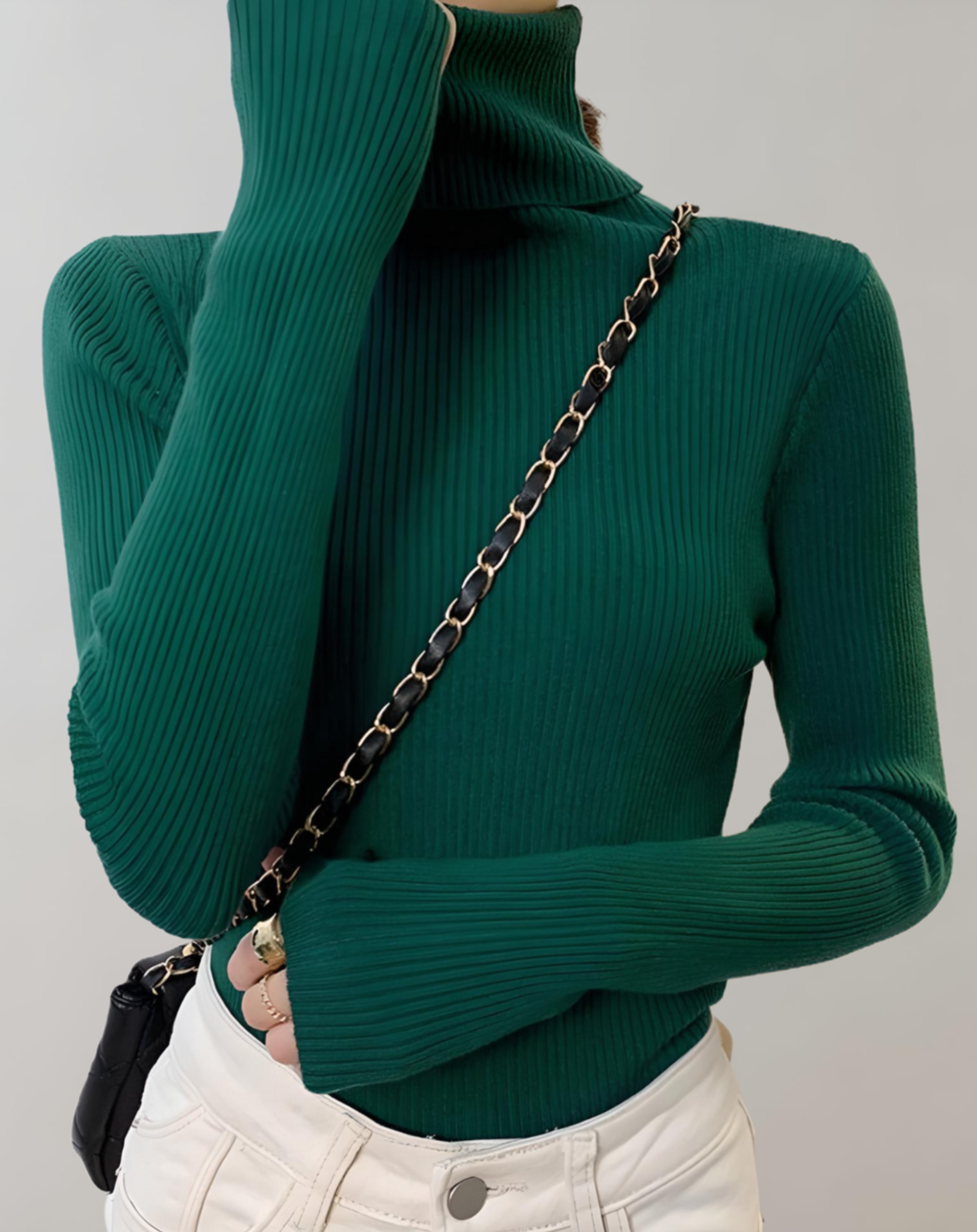 Aber - fit jumper with a turtleneck