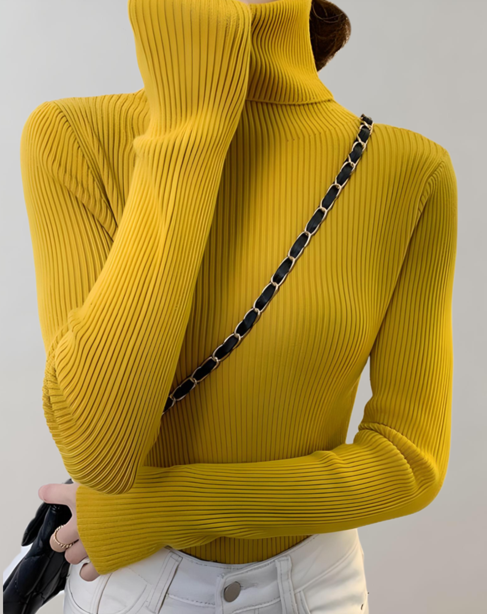 Aber - fit jumper with a turtleneck